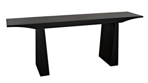 Noir Truss Console Table – Sleek Black Metal Design for Minimalist Entryways & Modern Living Spaces GCON379MTB