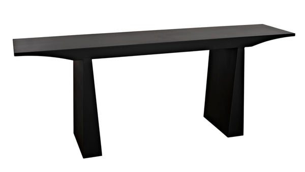 Noir Truss Console Table – Sleek Black Metal Design for Minimalist Entryways & Modern Living Spaces GCON379MTB