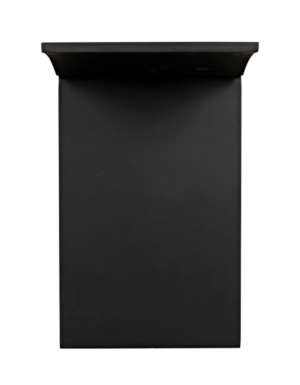 Noir Truss Console Table – Sleek Black Metal Design for Minimalist Entryways & Modern Living Spaces GCON379MTB