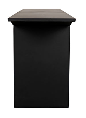Noir Truss Console Table – Sleek Black Metal Design for Minimalist Entryways & Modern Living Spaces GCON379MTB
