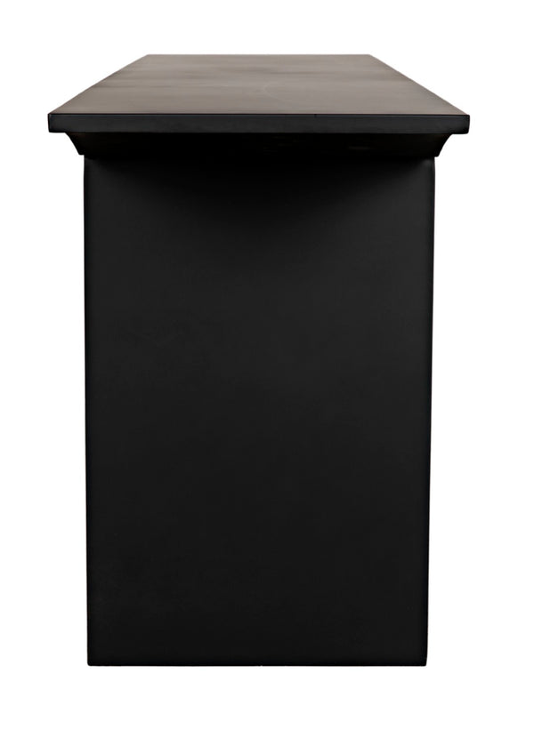 Noir Truss Console Table – Sleek Black Metal Design for Minimalist Entryways & Modern Living Spaces GCON379MTB