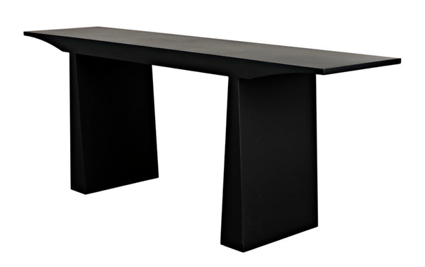 Noir Truss Console Table – Sleek Black Metal Design for Minimalist Entryways & Modern Living Spaces GCON379MTB