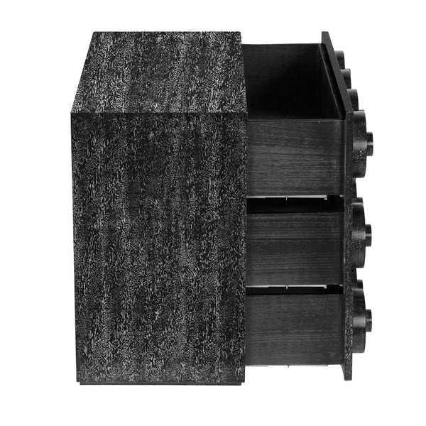 Lego Solid Walnut Sideboard with Sculptural Circular Drawer Fronts for Modern Living