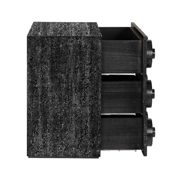 Lego Solid Walnut Sideboard with Sculptural Circular Drawer Fronts for Modern Living