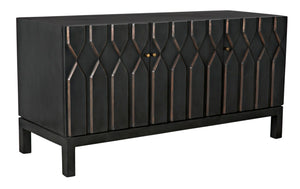 Noir Anubis Sideboard – Handcrafted Pale Rubbed Mahogany Storage Solution for Modern Interiors & Elegance GCON382PR