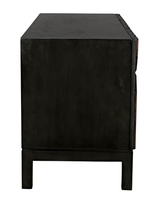 Noir Anubis Sideboard – Handcrafted Pale Rubbed Mahogany Storage Solution for Modern Interiors & Elegance GCON382PR