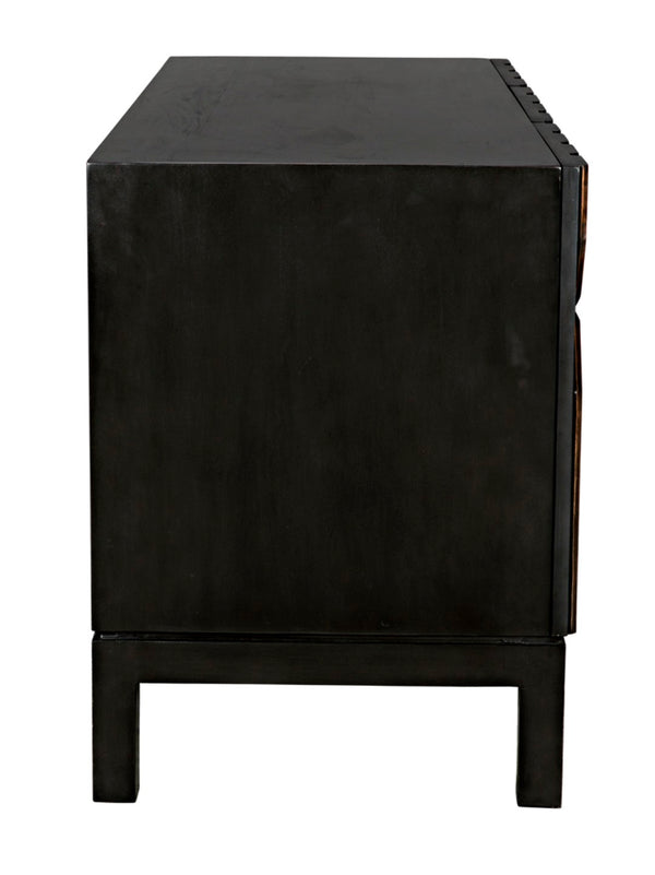 Noir Anubis Sideboard – Handcrafted Pale Rubbed Mahogany Storage Solution for Modern Interiors & Elegance GCON382PR
