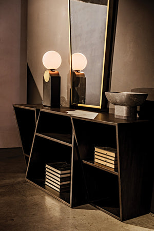 Noir Fatal Sideboard - Handcrafted Ebony Walnut Storage with Minimalist Design for Modern Spaces GCON391EB