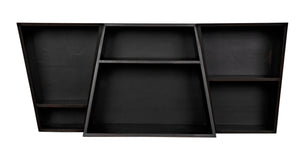 Noir Fatal Sideboard - Handcrafted Ebony Walnut Storage with Minimalist Design for Modern Spaces GCON391EB