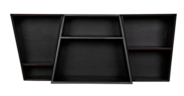 Noir Fatal Sideboard - Handcrafted Ebony Walnut Storage with Minimalist Design for Modern Spaces GCON391EB