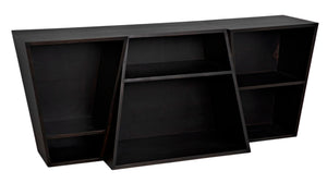 Noir Fatal Sideboard - Handcrafted Ebony Walnut Storage with Minimalist Design for Modern Spaces GCON391EB