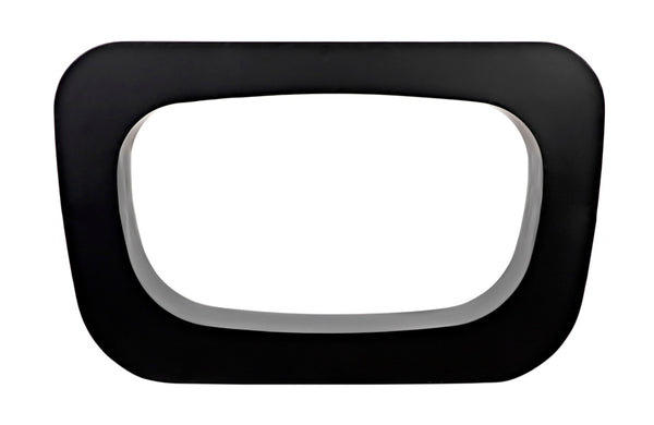 Noir Ponte Console Table - Handcrafted Black Iron Design, Sculptural Style for Modern Entryways & Living Rooms GCON395MTB