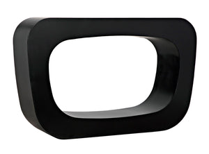 Noir Ponte Console Table - Handcrafted Black Iron Design, Sculptural Style for Modern Entryways & Living Rooms GCON395MTB