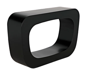 Noir Ponte Console Table - Handcrafted Black Iron Design, Sculptural Style for Modern Entryways & Living Rooms GCON395MTB