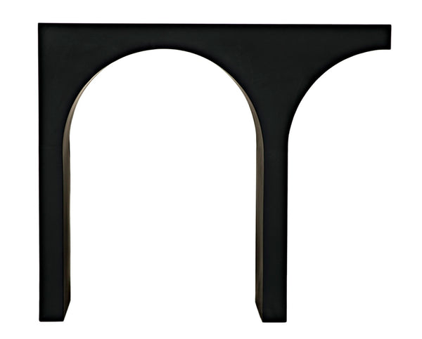 Noir Maximus Industrial-Style Console Table, Matte Black Iron - Versatile & Handcrafted for Modern Spaces GCON396MTB