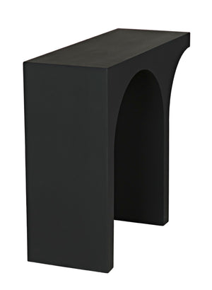 Noir Maximus Industrial-Style Console Table, Matte Black Iron - Versatile & Handcrafted for Modern Spaces GCON396MTB