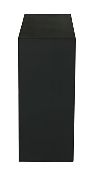 Noir Maximus Industrial-Style Console Table, Matte Black Iron - Versatile & Handcrafted for Modern Spaces GCON396MTB