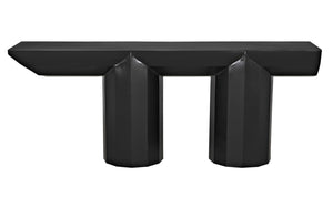 Noir Los Altos Console Table - Artisan-Crafted Matte Black Iron in Minimalist Industrial Style for Any Space GCON404MTB