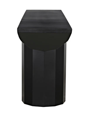 Noir Los Altos Console Table - Artisan-Crafted Matte Black Iron in Minimalist Industrial Style for Any Space GCON404MTB