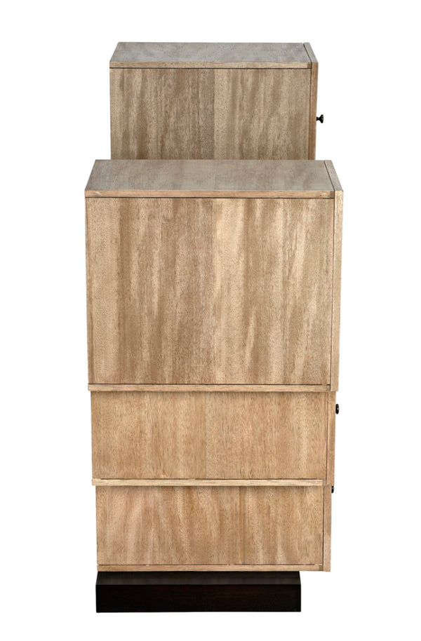Noir Order Cabinet - Artisan-Crafted Mid-Century Walnut Storage Console for Versatile Home Decor GCON416WAW