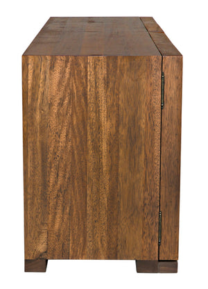 Noir Nuala Sideboard: Elegant Dark Walnut Storage Solution with Timeless Design for Modern Homes GCON420DW