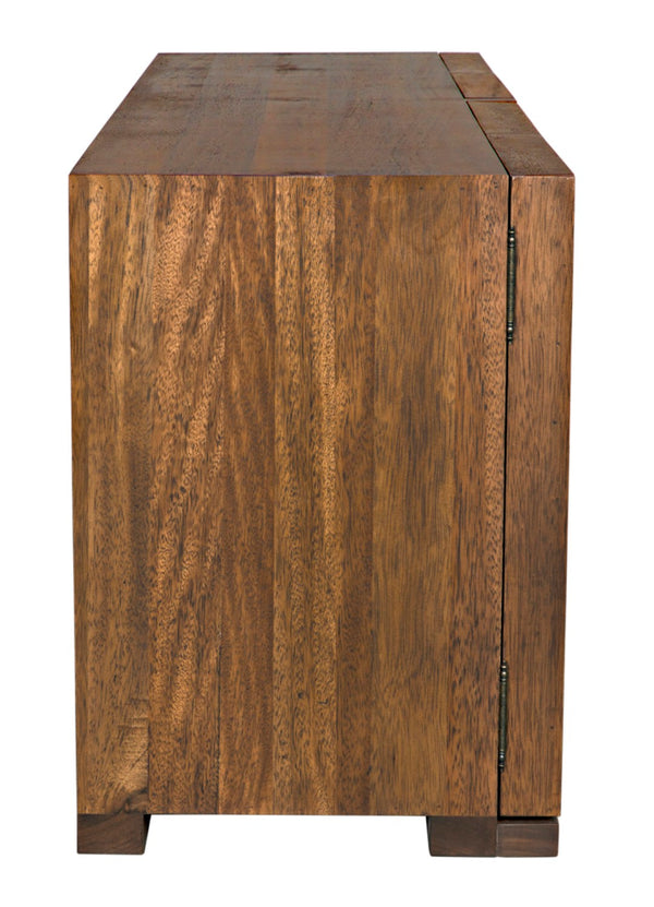 Noir Nuala Sideboard: Elegant Dark Walnut Storage Solution with Timeless Design for Modern Homes GCON420DW