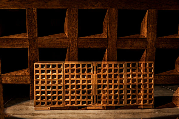 Noir Nuala Sideboard: Elegant Dark Walnut Storage Solution with Timeless Design for Modern Homes GCON420DW