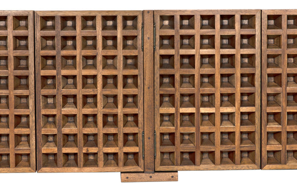 Noir Nuala Sideboard: Elegant Dark Walnut Storage Solution with Timeless Design for Modern Homes GCON420DW