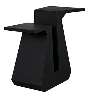Noir Gaston Industrial Console Table - Sleek Matte Black Iron Design for Modern Living Spaces & Entryways GCON422MTB