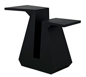 Noir Gaston Industrial Console Table - Sleek Matte Black Iron Design for Modern Living Spaces & Entryways GCON422MTB