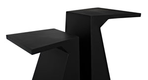 Noir Gaston Industrial Console Table - Sleek Matte Black Iron Design for Modern Living Spaces & Entryways GCON422MTB