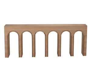 Noir Enzo Console Table - Extra Large Solid White Oak for Modern Elegance in Any Living Space Clear Coat Flat | XL GCON427WO-XL