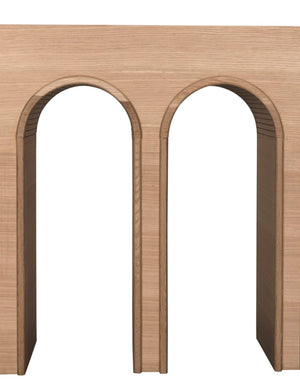 Noir Enzo Console Table - Extra Large Solid White Oak for Modern Elegance in Any Living Space Clear Coat Flat | XL GCON427WO-XL