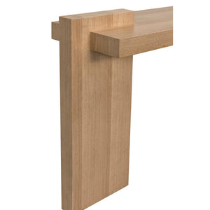 Noir Atlanta Console Table - Elegant White Oak Veneer with Minimalist Design for Modern Spaces, 63” Wide GCON431WO
