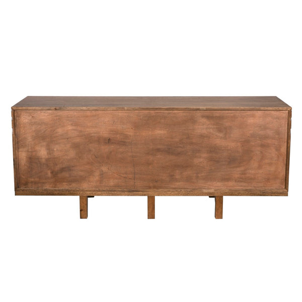 Noir Ryder Sideboard - Modern Walnut Storage Solution with Timeless Design for Chic Living & Dining Spaces GCON432DW