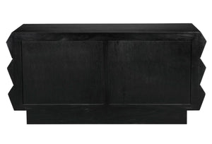 Noir Nigel Chest - Stunning Two-Tone Six-Drawer Storage with Artisan Craftsmanship & Bold Design Elements GCON442HBBR