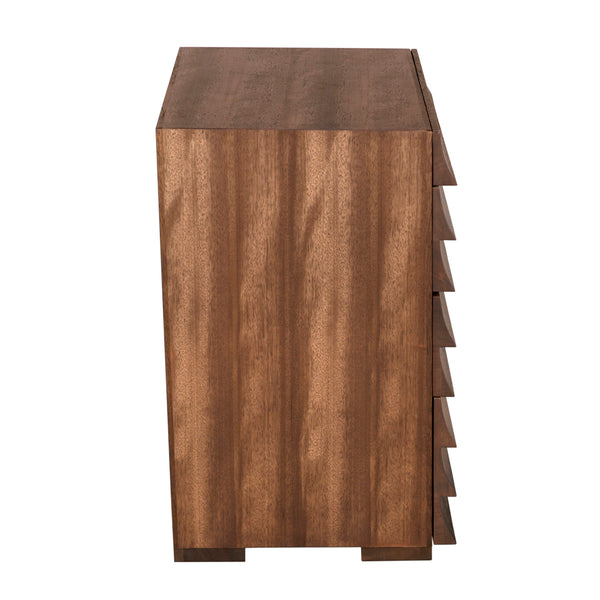 Frederico Solid Walnut Console Table with Tapered Legs for Entryway or Living Room
