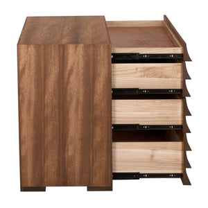 Frederico Solid Walnut Console Table with Tapered Legs for Entryway or Living Room