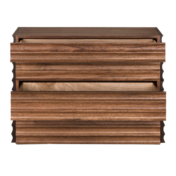 Pacelli Solid Walnut Console Table Slim Entryway Accent with Dark Finish