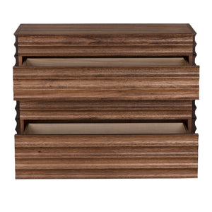 Pacelli Solid Walnut Console Table Slim Entryway Accent with Dark Finish