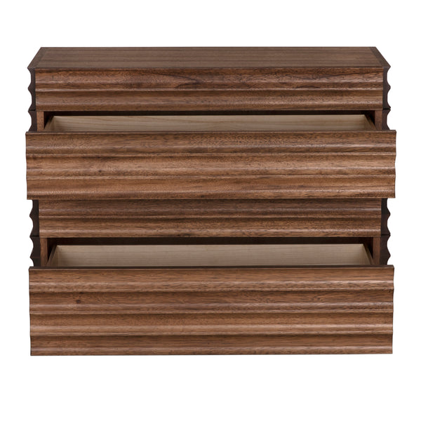 Pacelli Solid Walnut Console Table Slim Entryway Accent with Dark Finish