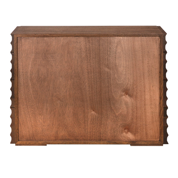 Pacelli Solid Walnut Console Table Slim Entryway Accent with Dark Finish