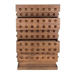 Noir Didier Cabinet - Elegant Storage Solution with Contemporary Design for Modern Living Spaces and More Dark Walnut GCON448DW