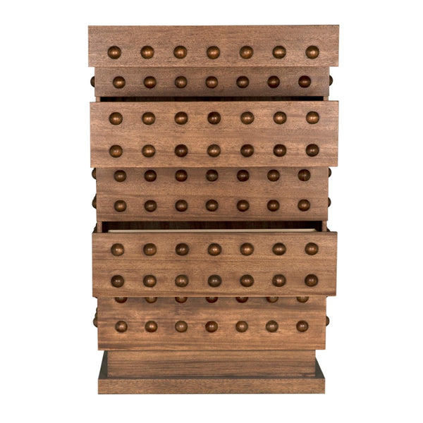 Noir Didier Cabinet - Elegant Storage Solution with Contemporary Design for Modern Living Spaces and More Dark Walnut GCON448DW