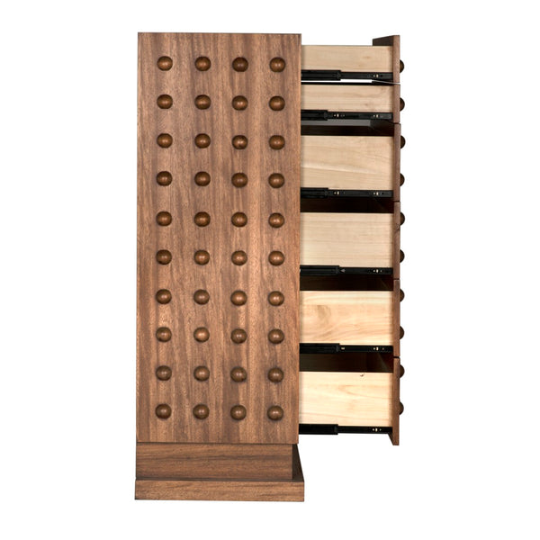 Noir Didier Cabinet - Elegant Storage Solution with Contemporary Design for Modern Living Spaces and More Dark Walnut GCON448DW