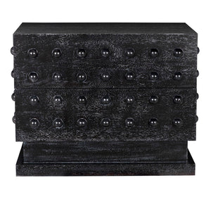 Noir Didier Sideboard - Elegant Storage Solution with Timeless Craftsmanship for Dining & Living Spaces Black Walnut GCON449BKW