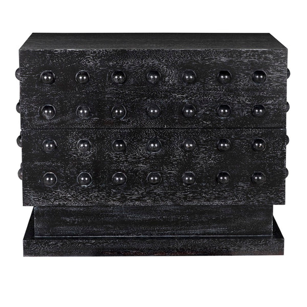 Noir Didier Sideboard - Elegant Storage Solution with Timeless Craftsmanship for Dining & Living Spaces Black Walnut GCON449BKW