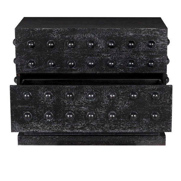 Noir Didier Sideboard - Elegant Storage Solution with Timeless Craftsmanship for Dining & Living Spaces Black Walnut GCON449BKW