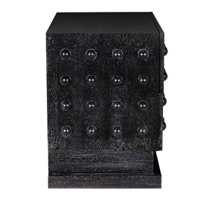 Noir Didier Sideboard - Elegant Storage Solution with Timeless Craftsmanship for Dining & Living Spaces Black Walnut GCON449BKW