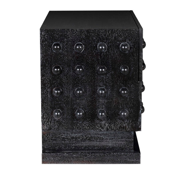 Noir Didier Sideboard - Elegant Storage Solution with Timeless Craftsmanship for Dining & Living Spaces Black Walnut GCON449BKW